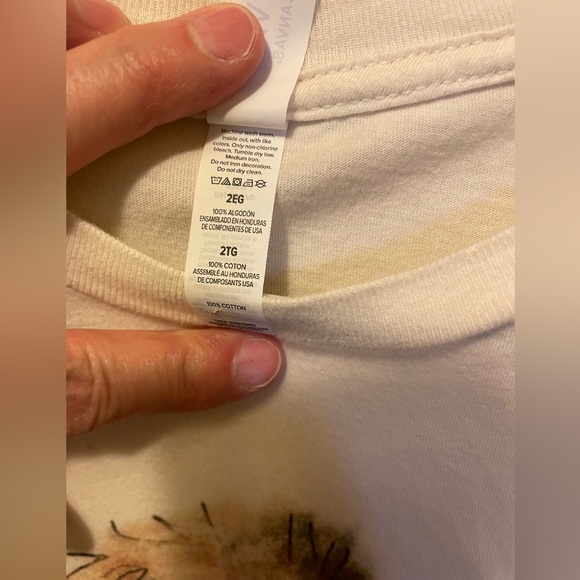 Bella Canvas Bubblegum Cow Tee Shirt in Beige So Cute Graphic Size 2XL - Picture 3 of 6